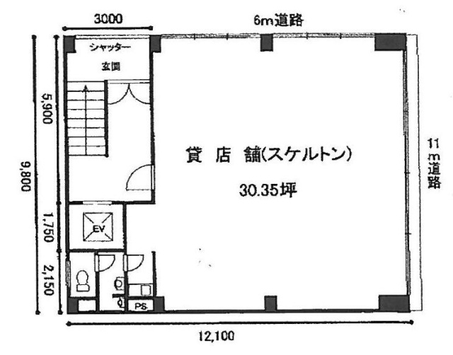 光起ビル1F 間取り図