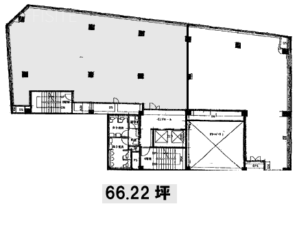 ヒューリック西銀座ビル3F分割 間取り図
