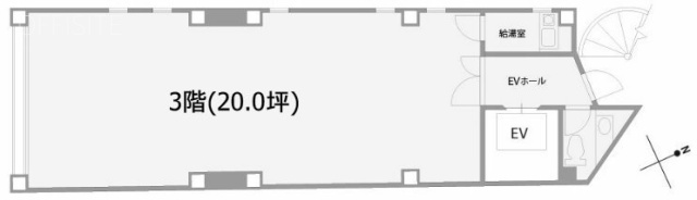 バックボーンハウス3F 間取り図