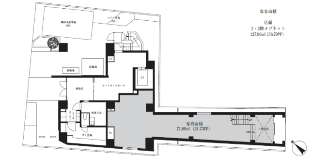 VORT渋谷松濤residence1F～2F 間取り図