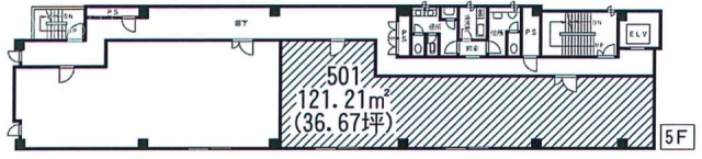 浜屋八秀ビル501 間取り図