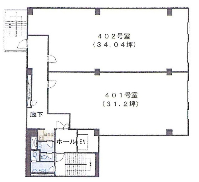 大和地所相生町ビル401 間取り図