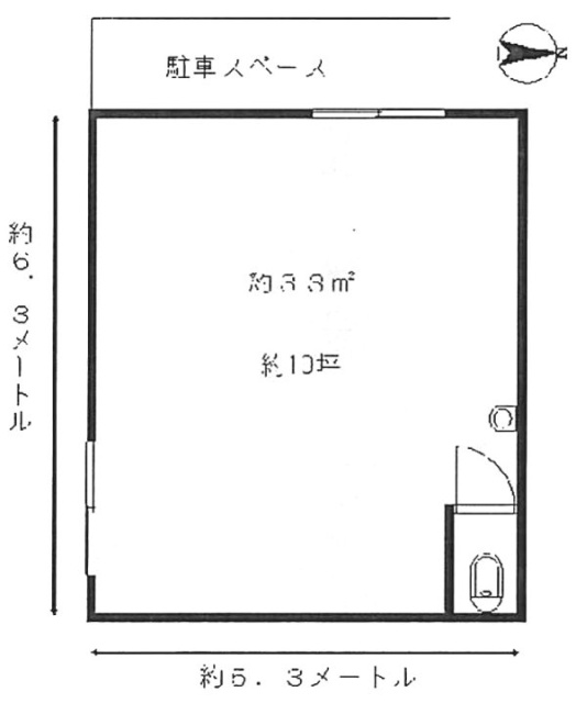 浅子邸ビル1F 間取り図