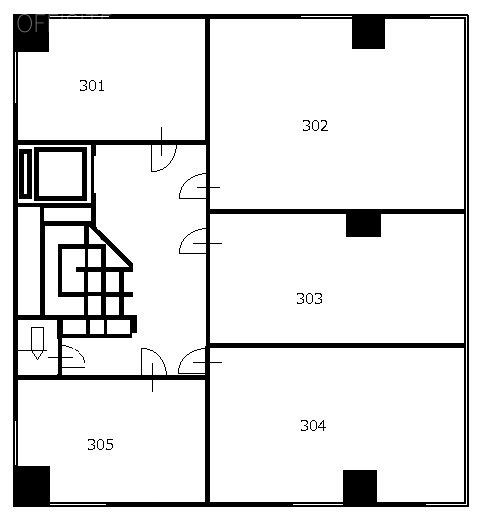 日本橋中央ビル301 間取り図