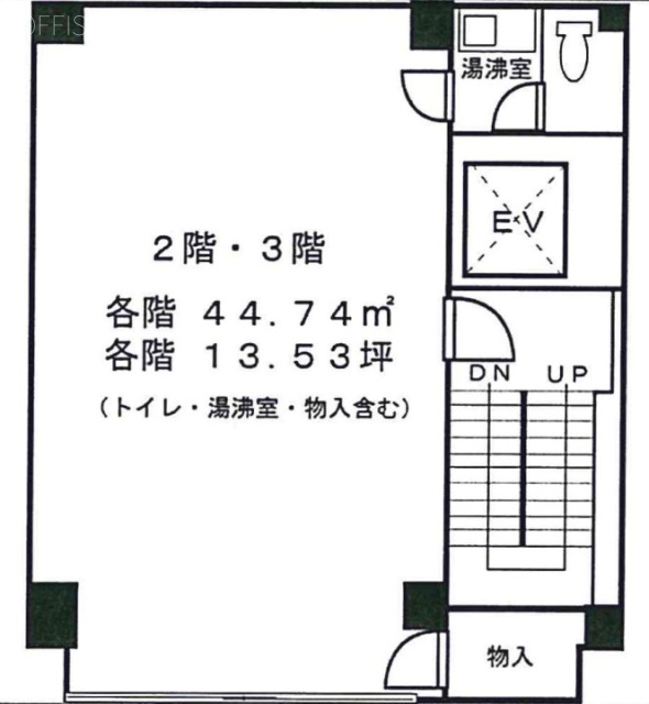 昌栄ビル2F～3F 間取り図