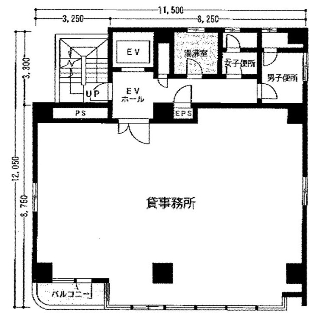 千代田共同ビル2F 間取り図