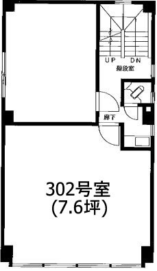 ラフィネ内神田302 間取り図