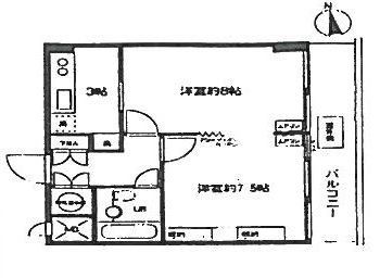 ノア芝大門1006 間取り図