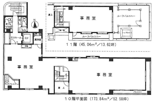 文明堂ビル10-11F 間取り図