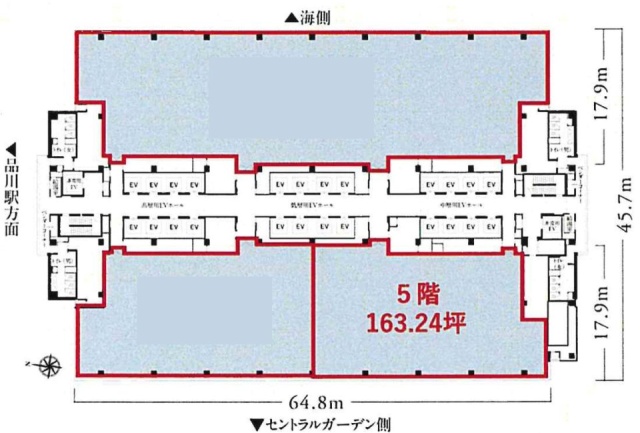 品川インターシティB棟南西 間取り図