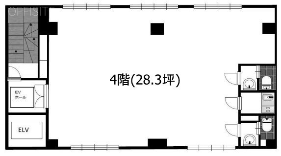 第3東郷パークビル4F 間取り図
