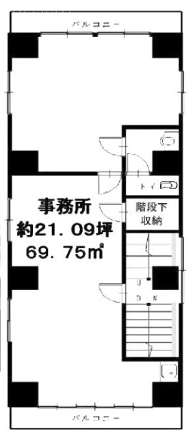 東駒形SAビル2F 間取り図