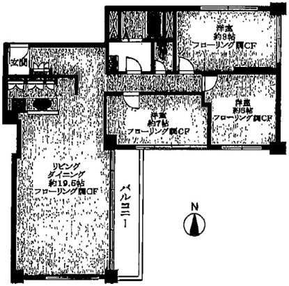 大永初台マンション402 間取り図