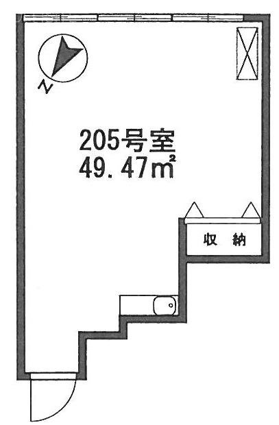 パルムハウス初台205 間取り図