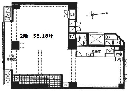 シャルール新宿ビル2F 間取り図