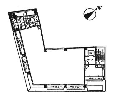 晴花ビル5F 間取り図