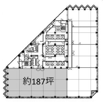 城山トラストタワー35F 間取り図