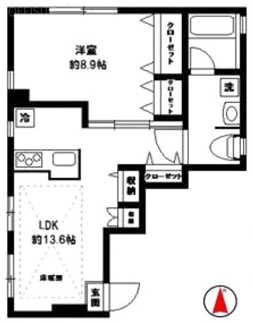 テラス西麻布101 間取り図