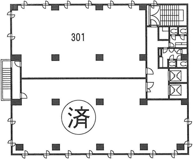 西新宿豊国ビル301 間取り図