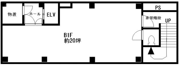 西新橋TMビルB1F 間取り図