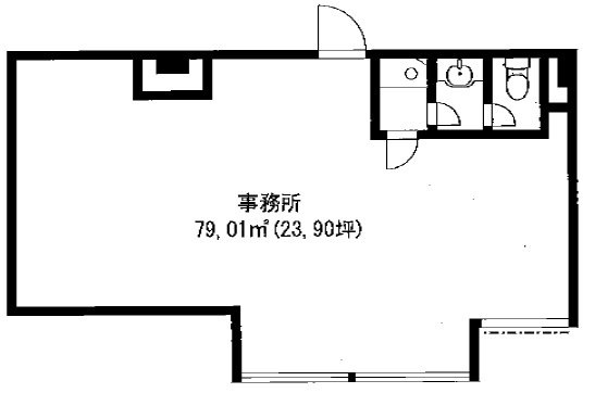 第2浜仲ビル1F 間取り図