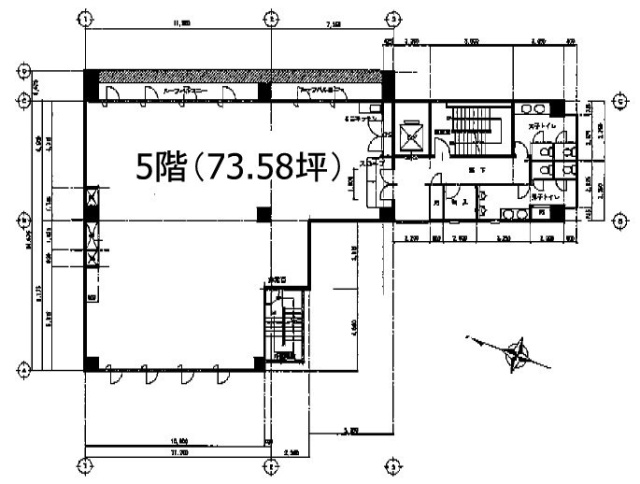 テラサキ第2ビル5F 間取り図