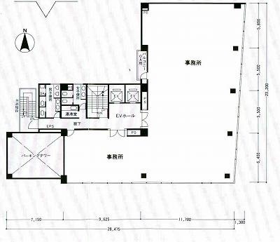 イトーピア清洲橋通ビル3F 間取り図