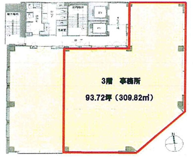 秋葉原ビジネスセンター3F 間取り図