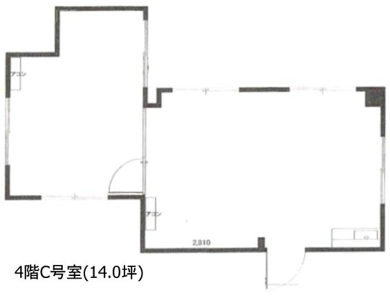 第1歯朶ビルC 間取り図