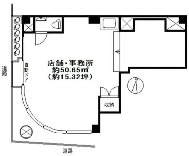 氷川町ビル1F 間取り図