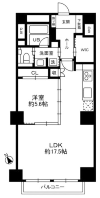 秀和六本木レジデンス2F 間取り図
