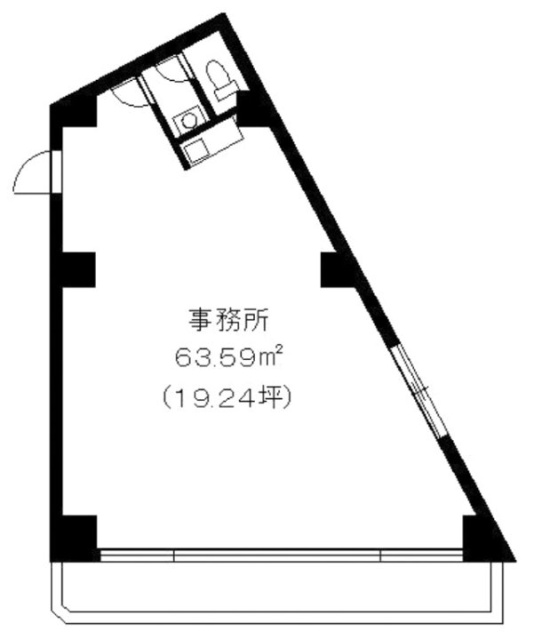 こうげつビル405 間取り図