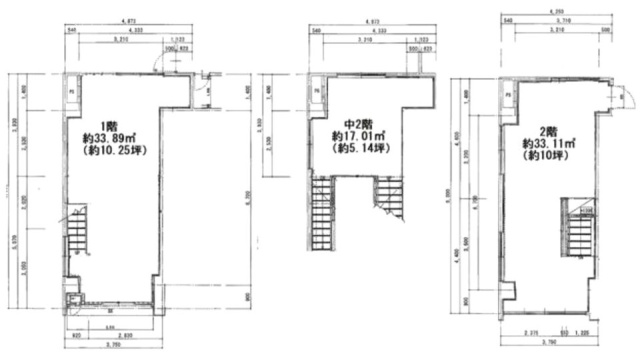 徳光工具ビル1F～2F 間取り図