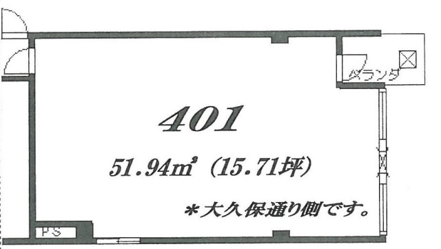 吉原第3ビル401 間取り図