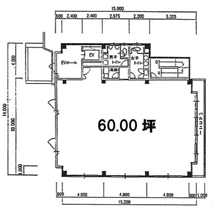 ワールドタイムズビル4F 間取り図