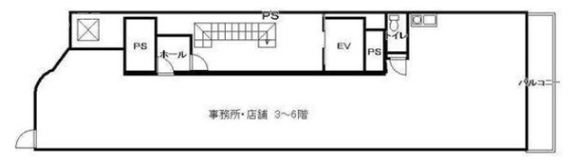 竹村ビル4F 間取り図