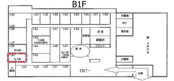 赤坂オフィスハイツ125 間取り図