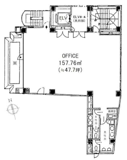 白山NTビル9F 間取り図