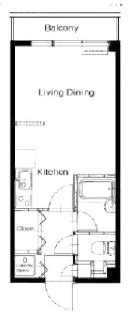 ニューカーサ麻布502 間取り図