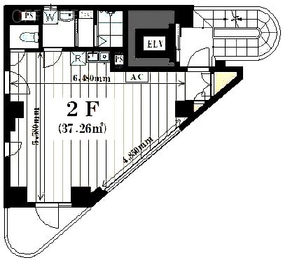 飛龍五番館2F 間取り図