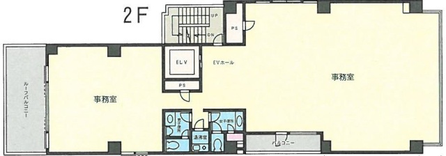 白金台クレストビル2F 間取り図