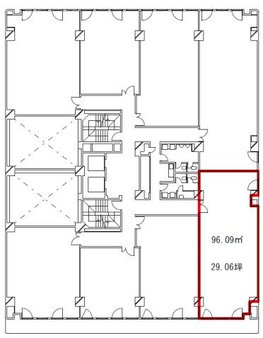 大樹生命横浜桜木町ビル2F 間取り図