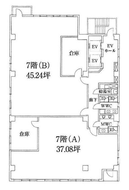 上野一丁目ビル7F 間取り図