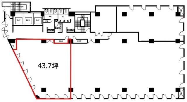 南品川Nビル5F 間取り図