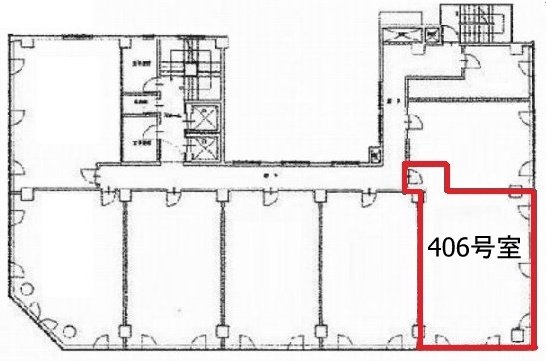 AIC共同ビル人形町406 間取り図