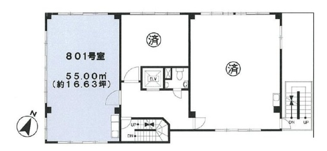 神田中央ビル801 間取り図