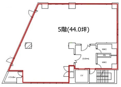 日興高田馬場ビル5F 間取り図