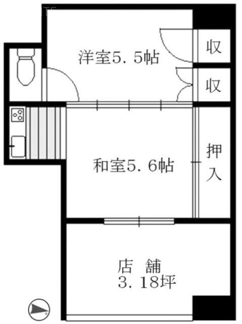 グランドメゾン千駄木一番館ビル1F 間取り図