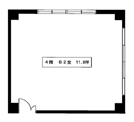 第一白川ビルB-2 間取り図