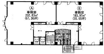 西新宿KNビル7F 間取り図